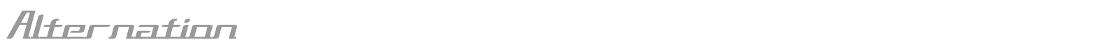 Alternation font preview